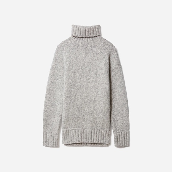 Everlane Sweaters - Everlane Cloud Turtleneck Gray Chunky Sweater L